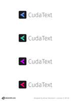 CudaText logo prososal - 01 - color variations
