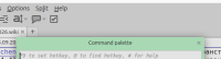 Command palette